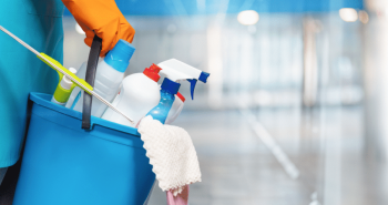 janitorial services mop and bucket