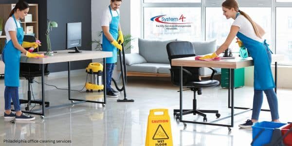 commercial office cleaning services Philadelphia; Philadelphia's top office cleaning services; office cleaning services in Philly PA System4 of Philadelphia; Office cleaning service Philly